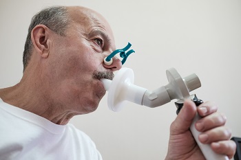 Spirometrie test funkce plic